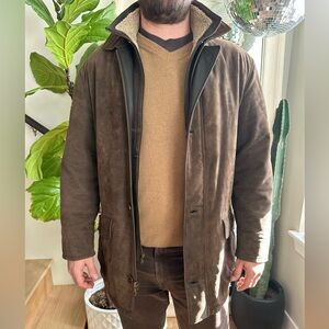 Peter Millar Dark Brown Suede Jacket